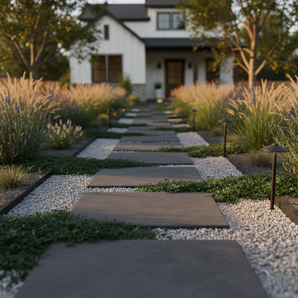 Pea Gravel & Pavers